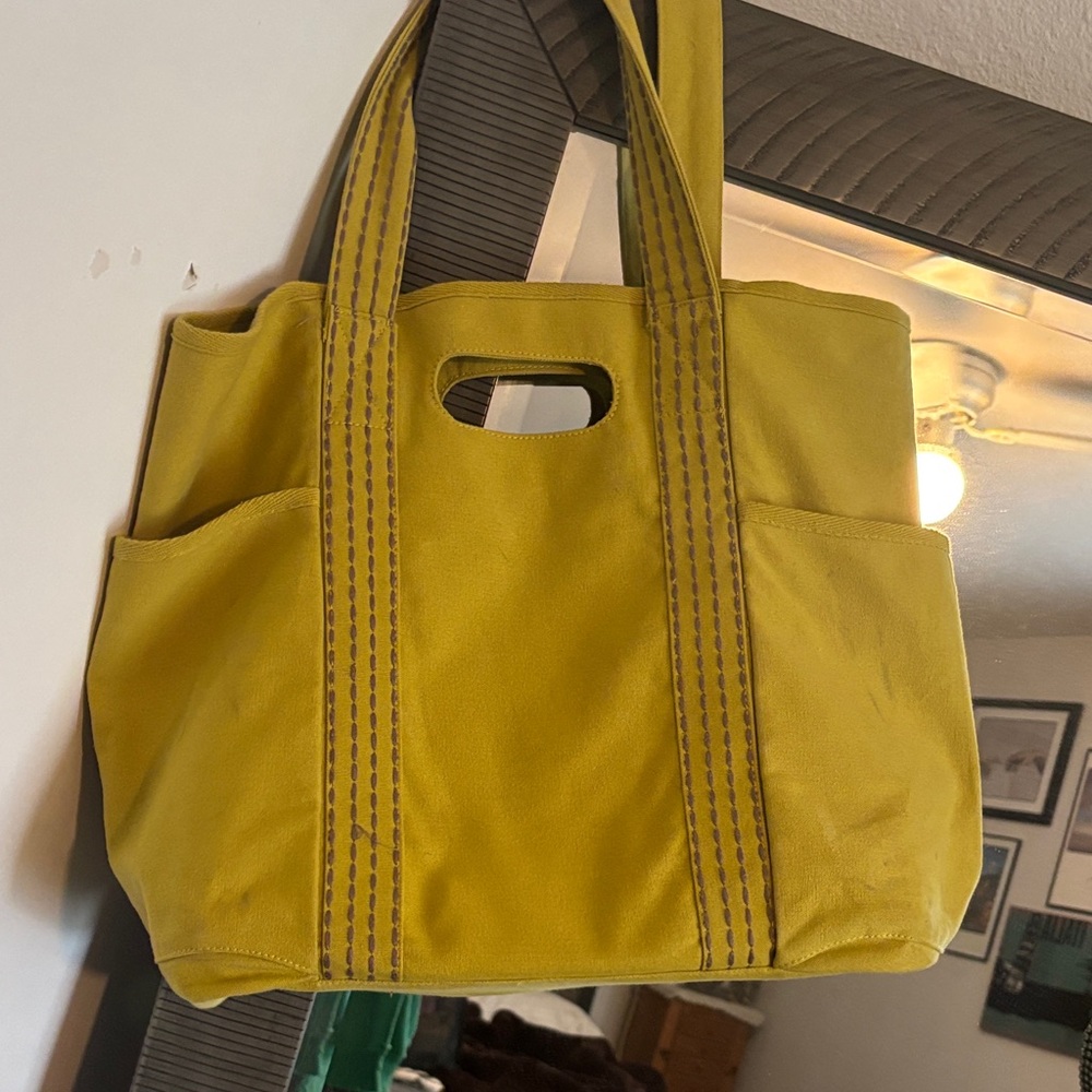 Free People Mustard Yellow Tote Bag